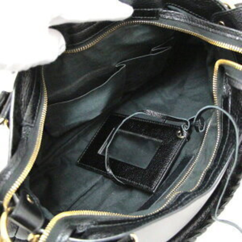 Balenciaga Metallic City Bag Black Leather - Picture 6 of 6